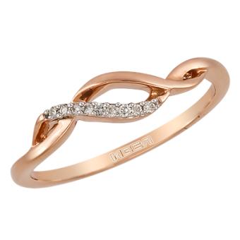 Золотое кольцо с бриллиантами SUR14163 