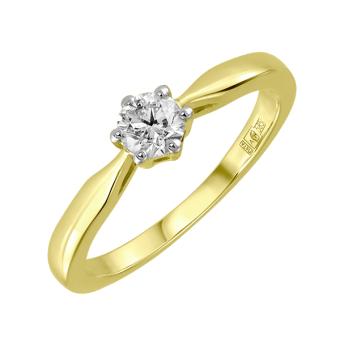 Помолвочное золотое кольцо с бриллиантами 4JAF064 