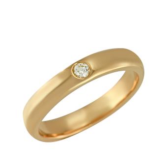 Обручальное золотое кольцо с бриллиантами R11-4M02855R 