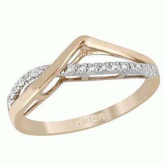 Золотое кольцо с бриллиантами PSR30259 