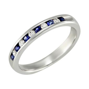 Золотое кольцо с бриллиантами и цветными драгоценными камнями R11-4C0101WS