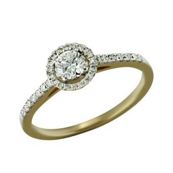 Помолвочное золотое кольцо с бриллиантами R11-4JAN1293Y 