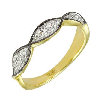 Золотое кольцо с бриллиантами R1402-K36224AXY 