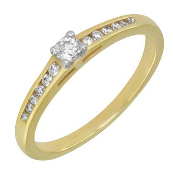 Помолвочное золотое кольцо с бриллиантами 4JAF135S 
