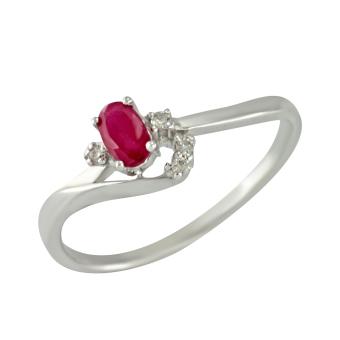 Золотое кольцо с бриллиантами и цветными драгоценными камнями AR46152