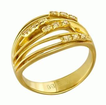 Золотое кольцо с бриллиантами JBR002 