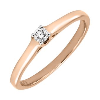 Помолвочное золотое кольцо с бриллиантами R11-4JAN1243R 