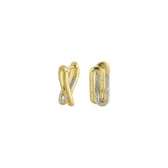 Золотые серьги с бриллиантами E101-E49058Y
