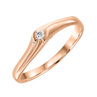  Золотое кольцо с бриллиантом 1kpm442