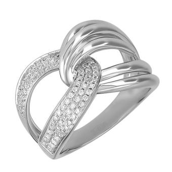 Золотое кольцо с бриллиантами R101-R39622W 